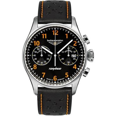 Bauhaus, Armbanduhr, 27705, Schwarz, Orange, Silber, (Chronograph, 42 mm) Bauhaus, Armbanduhr, 27705, Schwarz, Orange, Silber, (Chronograph, 42 mm)