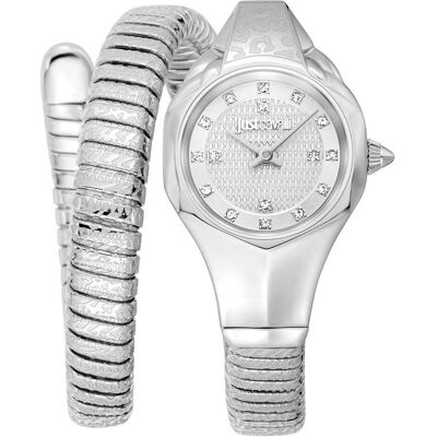 Just Cavalli, Armbanduhr, Signature Snake Amalfi - JC1L270M0015, Silber, (22 mm) Just Cavalli, Armbanduhr, Signature Snake Amalfi - JC1L270M0015, Silber, (22 mm)