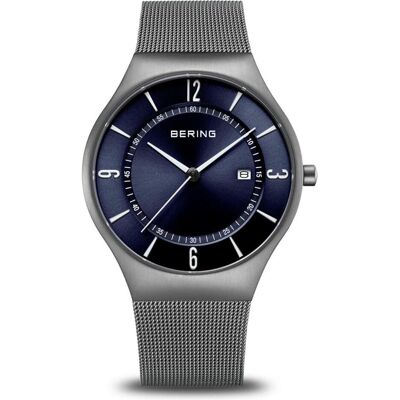 Bering, Armbanduhr, 15940-378 Herrenuhr Classic 40mm 3ATM, Blau, Grau, (Analoguhr, 40 mm) Bering, Armbanduhr, 15940-378 Herrenuhr Classic 40mm 3ATM, Blau, Grau, (Analoguhr, 40 mm)