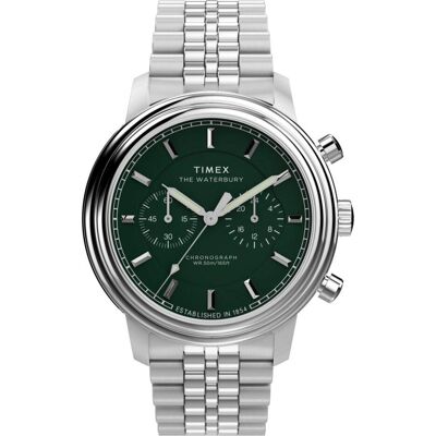 Timex, Armbanduhr, Waterbury Metropolitan, Silber, (41 mm) Timex, Armbanduhr, Waterbury Metropolitan, Silber, (41 mm)