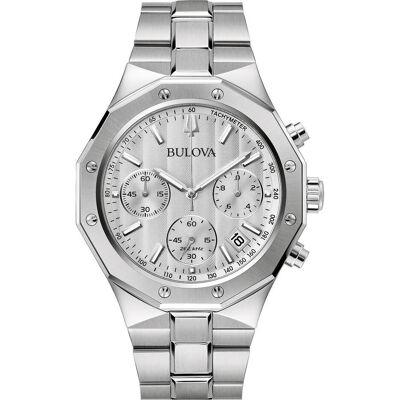 Bulova, Armbanduhr, 96B408 Misc Classic Chronograph Herrenuhr 44mm 10ATM, Silber, (Analoguhr, 44 mm) Bulova, Armbanduhr, 96B408 Misc Classic Chronograph Herrenuhr 44mm 10ATM, Silber, (Analoguhr, 44 mm)