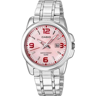 Casio Armbanduhr, Enticer Lady, Silber, (Analoguhr, 36 mm) Casio Armbanduhr, Enticer Lady, Silber, (Analoguhr, 36 mm)