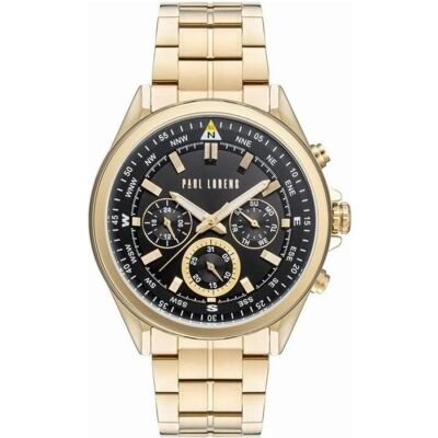 Paul Lorens, Armbanduhr, Zegarek Zegarek męski - KODARI - PL20009B-1D1, Gold, Schwarz, (Chronograph, 45 mm) Paul Lorens, Armbanduhr, Zegarek Zegarek męski - KODARI - PL20009B-1D1, Gold, Schwarz, (Chronograph, 45 mm)