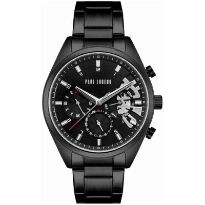 Paul Lorens, Armbanduhr, Zegarek Zegarek męski SALADO PL20003B-1A1, Rot, Schwarz, Silber, (Analoguhr, Chronograph, 45 mm) Paul Lorens, Armbanduhr, Zegarek Zegarek męski SALADO PL20003B-1A1, Rot, Schwarz, Silber, (Analoguhr, Chronograph, 45 mm)