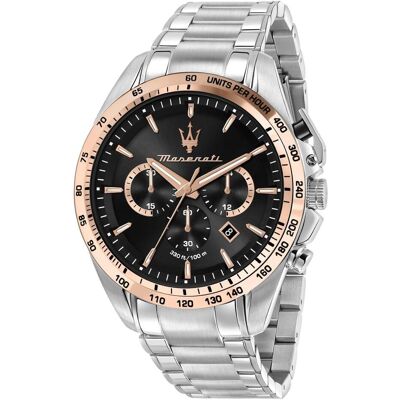 Maserati, Armbanduhr, Traguardo Limited Edition Chronograph mit Quarzwerk und Edelstahlband, Silber, (Chronograph, 45 mm) Maserati, Armbanduhr, Traguardo Limited Edition Chronograph mit Quarzwerk und Edelstahlband, Silber, (Chronograph, 45 mm)