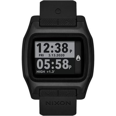 Nixon, Armbanduhr, Automatisch mit digitaler Module, 10 bar wasserdicht, für Schwimmen, Schwarz, (44 mm) Nixon, Armbanduhr, Automatisch mit digitaler Module, 10 bar wasserdicht, für Schwimmen, Schwarz, (44 mm)
