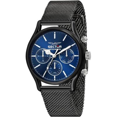 Sector, Armbanduhr, Analoge Quarzuhr mit multifunktionalen Eigenschaften und 5 ATM wasserdicht, Schwarz, (Analoguhr, 43 mm) Sector, Armbanduhr, Analoge Quarzuhr mit multifunktionalen Eigenschaften und 5 ATM wasserdicht, Schwarz, (Analoguhr, 43 mm)