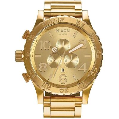 Nixon, Armbanduhr, 51-30 Chrono All Gold, Gold, (Analoguhr, Chronograph, 51 mm) Nixon, Armbanduhr, 51-30 Chrono All Gold, Gold, (Analoguhr, Chronograph, 51 mm)