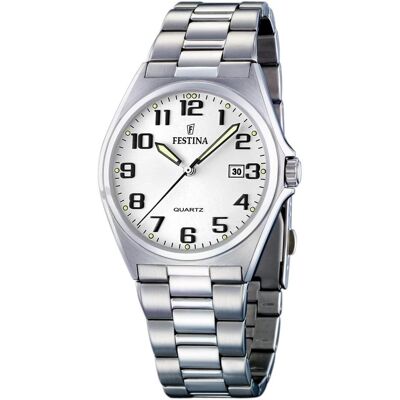 Festina, Armbanduhr, Klassik, Silber, (Analoguhr, 40 mm) Festina, Armbanduhr, Klassik, Silber, (Analoguhr, 40 mm)