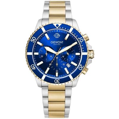 Giewont, Armbanduhr, Zegarek Zegarek Męski Chronograph Sapphire Multikolor GW3970-B5, Gold, Blau, Mehrfarbig, Schwarz, Silber, (Analoguhr, Chronograph, 43 mm) Giewont, Armbanduhr, Zegarek Zegarek Męski Chronograph Sapphire Multikolor GW3970-B5, Gold, Blau, Mehrfarbig, Schwarz, Silber, (Analoguhr, Chronograph, 43 mm)