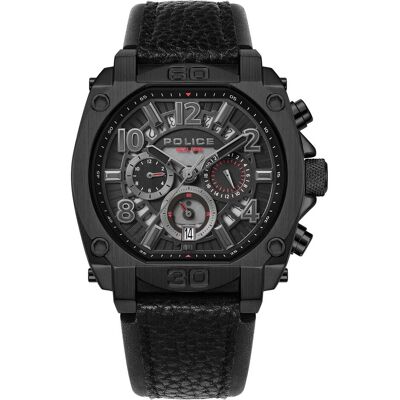 Police, Armbanduhr, Herrenuhr NORWOOD, Schwarz, (Analoguhr, 45 mm) Police, Armbanduhr, Herrenuhr NORWOOD, Schwarz, (Analoguhr, 45 mm)