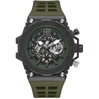 Guess Armbanduhr, Watches EXPOSURE GW0325G2 Polshorloge 48mm, Schwarz, Grün, (Analoguhr, 48 mm) Guess Armbanduhr, Watches EXPOSURE GW0325G2 Polshorloge 48mm, Schwarz, Grün, (Analoguhr, 48 mm)