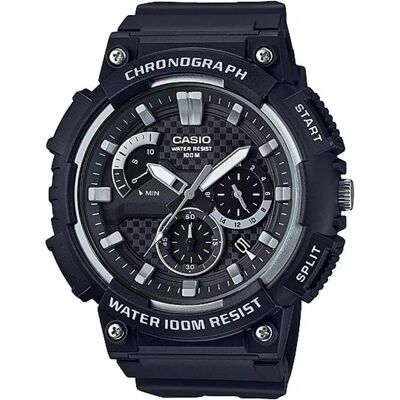 Casio Armbanduhr, MTP1335D-2AV, Schwarz, (Chronograph, 53 mm) Casio Armbanduhr, MTP1335D-2AV, Schwarz, (Chronograph, 53 mm)