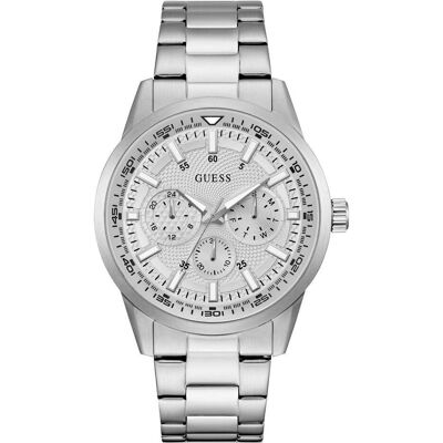 Guess Armbanduhr, Trey, Silber, (Analoguhr, 44 mm) Guess Armbanduhr, Trey, Silber, (Analoguhr, 44 mm)