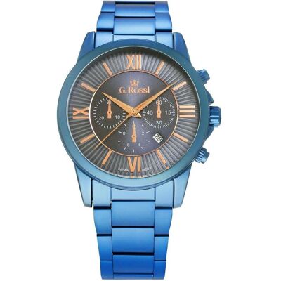 Gino Rossi, Armbanduhr, G. ROSSI - 6846B (zg200f) universal watch, Blau, (Analoguhr) Gino Rossi, Armbanduhr, G. ROSSI - 6846B (zg200f) universal watch, Blau, (Analoguhr)