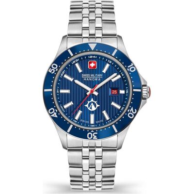 Swiss Military, Armbanduhr, Flagship X, Silber, (Chronograph, 42 mm) Swiss Military, Armbanduhr, Flagship X, Silber, (Chronograph, 42 mm)