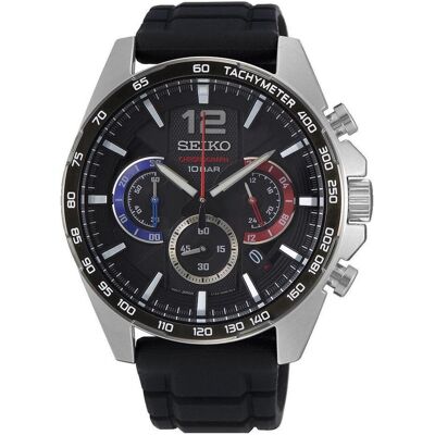 Seiko Armbanduhr, Chronograph, Silber, (Chronograph, 44 mm) Seiko Armbanduhr, Chronograph, Silber, (Chronograph, 44 mm)