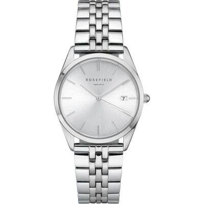 Rosefield, Armbanduhr, The Ace Silver Sunray Silver, Silber, (Analoguhr, 33 mm) Rosefield, Armbanduhr, The Ace Silver Sunray Silver, Silber, (Analoguhr, 33 mm)