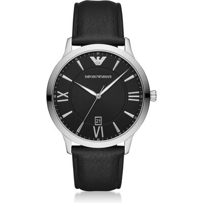 Giorgio Armani Emporio Armani, Armbanduhr, Giovanni, Schwarz, (Analoguhr, 44 mm) Giorgio Armani Emporio Armani, Armbanduhr, Giovanni, Schwarz, (Analoguhr, 44 mm)