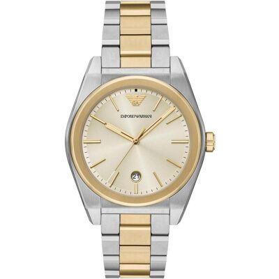 Giorgio Armani Emporio Armani, Armbanduhr, Federico, Beige, Silber, Gold, (Analoguhr, 41 mm) Giorgio Armani Emporio Armani, Armbanduhr, Federico, Beige, Silber, Gold, (Analoguhr, 41 mm)