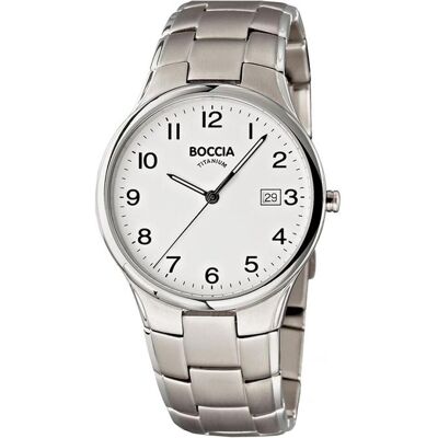 Boccia, Armbanduhr, 3512-08 Herrenuhr Titanium 36mm 5ATM, Silber, (Analoguhr, 36 mm) Boccia, Armbanduhr, 3512-08 Herrenuhr Titanium 36mm 5ATM, Silber, (Analoguhr, 36 mm)