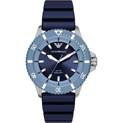 Giorgio Armani Emporio Armani, Armbanduhr, AR11785, Blau, Silber, Türkis, (Analoguhr, 42 mm) Giorgio Armani Emporio Armani, Armbanduhr, AR11785, Blau, Silber, Türkis, (Analoguhr, 42 mm)