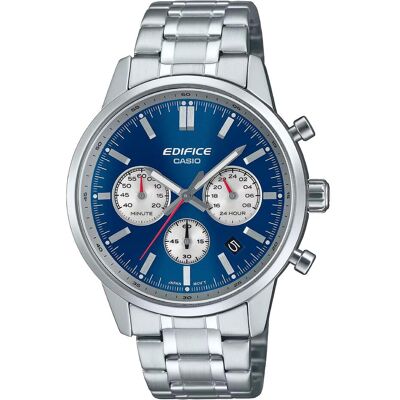 Casio Armbanduhr, EFR-575D-2AEF, Blau, Grau, Silber, (Analoguhr, Chronograph, 40 mm) Casio Armbanduhr, EFR-575D-2AEF, Blau, Grau, Silber, (Analoguhr, Chronograph, 40 mm)