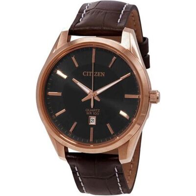 Citizen Armbanduhr, Orologio da Donna Quadrante Nero Quarzo Cinturino Marrone Pelle, Braun, (42 mm) Citizen Armbanduhr, Orologio da Donna Quadrante Nero Quarzo Cinturino Marrone Pelle, Braun, (42 mm)