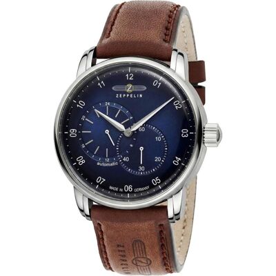 Zeppelin, Armbanduhr, 8662-3, Braun, Blau, Silber, Türkis, (Analoguhr, 43 mm) Zeppelin, Armbanduhr, 8662-3, Braun, Blau, Silber, Türkis, (Analoguhr, 43 mm)