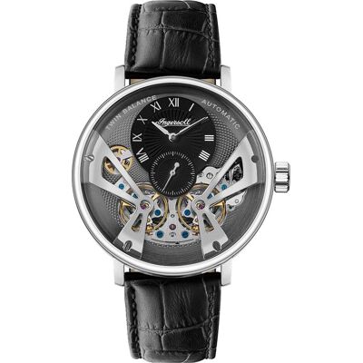 Ingersoll 1892, Armbanduhr, Ingersoll The Tennessee, Silber, (Chronograph, Skeleton-Uhr, 45.50 mm) Ingersoll 1892, Armbanduhr, Ingersoll The Tennessee, Silber, (Chronograph, Skeleton-Uhr, 45.50 mm)