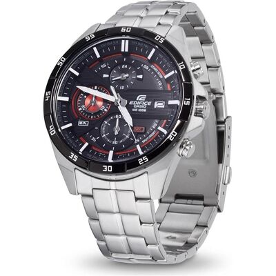 Casio Armbanduhr, Edifice, Silber, (Chronograph, 49 mm) Casio Armbanduhr, Edifice, Silber, (Chronograph, 49 mm)