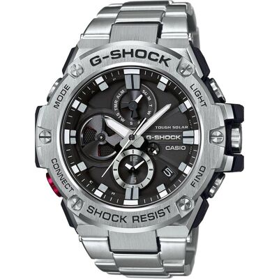 G-Shock, Armbanduhr, Gst-B100d, Silber, Schwarz, (Analoguhr, Chronograph, Hybrid Uhr, 54 mm) G-Shock, Armbanduhr, Gst-B100d, Silber, Schwarz, (Analoguhr, Chronograph, Hybrid Uhr, 54 mm)