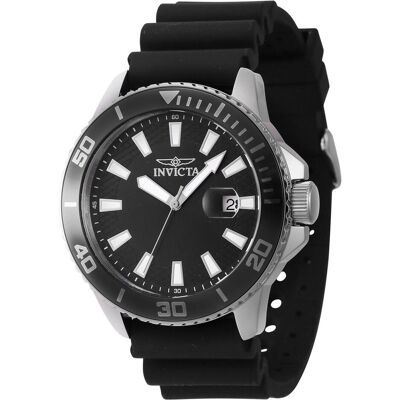 Invicta, Armbanduhr, Pro Diver - 46087, Silber, Schwarz, (Analoguhr, 45 mm) Invicta, Armbanduhr, Pro Diver - 46087, Silber, Schwarz, (Analoguhr, 45 mm)