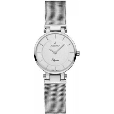 Atlantic, Armbanduhr, Zegarek Elegance Szafirowe szkło (29035.41.21), Silber, (Analoguhr, Swiss Made, 27 mm) Atlantic, Armbanduhr, Zegarek Elegance Szafirowe szkło (29035.41.21), Silber, (Analoguhr, Swiss Made, 27 mm)
