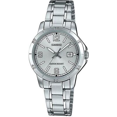 Casio Armbanduhr, LTP-V004D-7B2, Silber Casio Armbanduhr, LTP-V004D-7B2, Silber
