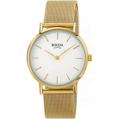 Boccia, Armbanduhr, 3281-06 Damenuhr Titanium 32mm 3ATM, Gold, (Analoguhr, 32 mm) Boccia, Armbanduhr, 3281-06 Damenuhr Titanium 32mm 3ATM, Gold, (Analoguhr, 32 mm)