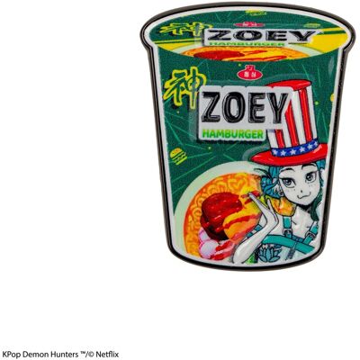 Cinereplicas, Anstecknadel, Kpop Demon Hunters Zoey Hamburger Noodles Pin, Mehrfarbig Cinereplicas, Anstecknadel, Kpop Demon Hunters Zoey Hamburger Noodles Pin, Mehrfarbig