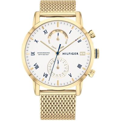 Tommy Hilfiger Armbanduhr, HERREN 1791398 KANE (zf046a), Gold, (40 mm) Tommy Hilfiger Armbanduhr, HERREN 1791398 KANE (zf046a), Gold, (40 mm)