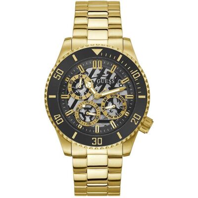 Guess Armbanduhr, GW0488G2 Axle Herren 45mm 5ATM, Gold, (Sportuhr, 45 mm) Guess Armbanduhr, GW0488G2 Axle Herren 45mm 5ATM, Gold, (Sportuhr, 45 mm)