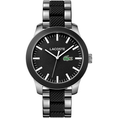 Lacoste, Armbanduhr, .12.12, Schwarz, (Analoguhr, 43 mm) Lacoste, Armbanduhr, .12.12, Schwarz, (Analoguhr, 43 mm)