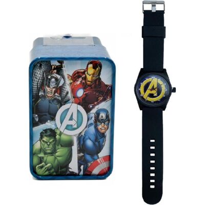 Kids Euroswan, Armbanduhr, Analog watch Avengers MV15787 in a metal case, Gelb, (Analoguhr) Kids Euroswan, Armbanduhr, Analog watch Avengers MV15787 in a metal case, Gelb, (Analoguhr)