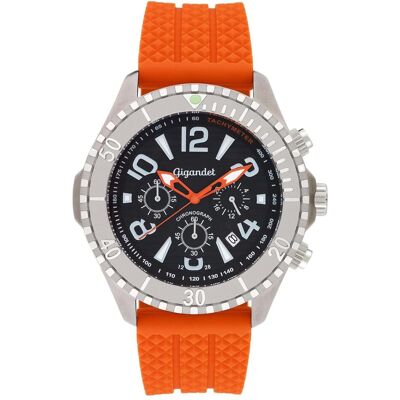 Gigandet, Armbanduhr, Analoge Taucher-Chronograph mit Datum und Stoppfunktion, Schwarz, (Analoguhr, Chronograph, Taucheruhr) Gigandet, Armbanduhr, Analoge Taucher-Chronograph mit Datum und Stoppfunktion, Schwarz, (Analoguhr, Chronograph, Taucheruhr)