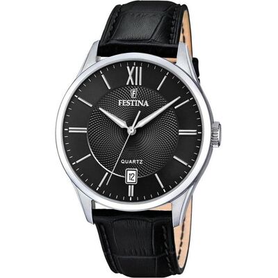 Festina, Armbanduhr, Klassik, Schwarz, (Analoguhr, 43 mm) Festina, Armbanduhr, Klassik, Schwarz, (Analoguhr, 43 mm)