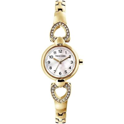 TrendyKiss, Armbanduhr, Ladies watch analogue quartz with metal bracelet TM1017602 Gold Classic Gold Classic, Gold, (Analoguhr, 30 mm) TrendyKiss, Armbanduhr, Ladies watch analogue quartz with metal bracelet TM1017602 Gold Classic Gold Classic, Gold, (Analoguhr, 30 mm)