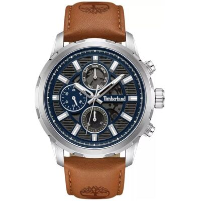 Timberland Armbanduhr, Hampton TDWGF0056103, Blau, Schwarz, Braun, Silber Timberland Armbanduhr, Hampton TDWGF0056103, Blau, Schwarz, Braun, Silber