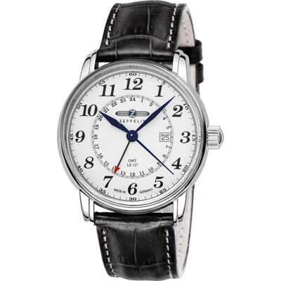 Zeppelin, Armbanduhr, LZ127 Graf, Silber, (Analoguhr, 43 mm) Zeppelin, Armbanduhr, LZ127 Graf, Silber, (Analoguhr, 43 mm)