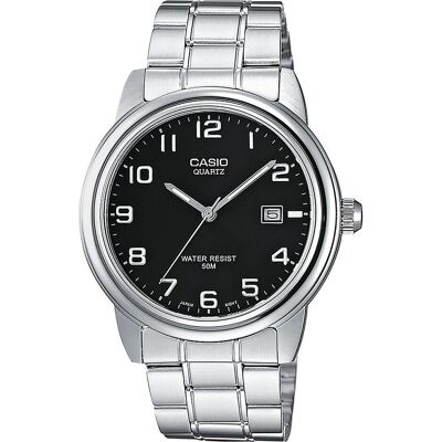 Casio Armbanduhr, Collection - MTP-1221A-1AVEG, Schwarz, Silber, (Analoguhr, 39 mm) Casio Armbanduhr, Collection - MTP-1221A-1AVEG, Schwarz, Silber, (Analoguhr, 39 mm)