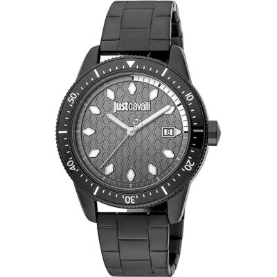 Just Cavalli, Armbanduhr, MOD. JC1G179M0085, Schwarz, Grau, (42 mm) Just Cavalli, Armbanduhr, MOD. JC1G179M0085, Schwarz, Grau, (42 mm)