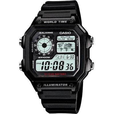Casio Armbanduhr, Illuminator, Schwarz, Grau, (Digitaluhr, 43 mm) Casio Armbanduhr, Illuminator, Schwarz, Grau, (Digitaluhr, 43 mm)