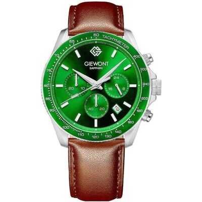 Giewont, Armbanduhr, Zegarek Zegarek Męski Chronograph Sapphire Brązowo Zielony GW3520-A6, Grün, Braun, (Analoguhr, Chronograph, 44 mm) Giewont, Armbanduhr, Zegarek Zegarek Męski Chronograph Sapphire Brązowo Zielony GW3520-A6, Grün, Braun, (Analoguhr, Chronograph, 44 mm)